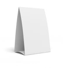 A-Frame Large Table Tents w/two 5.5 x 5.5 Panels}